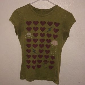 Emo 2000s 00s Vintage Y2K grunge fairy core teen girl shirt